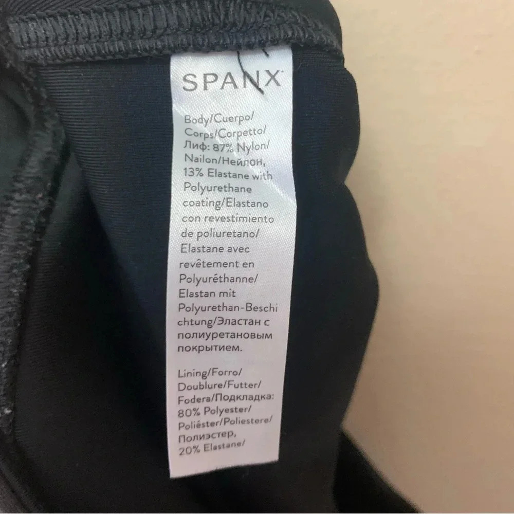 Spanx Faux Leather Leggings in Black Size Medium Petite - Picture 13 of 14